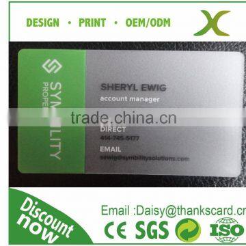 Free Design~~!!90*50MM clear plastic business card/ PVC transparent business card/ clear frosted business card