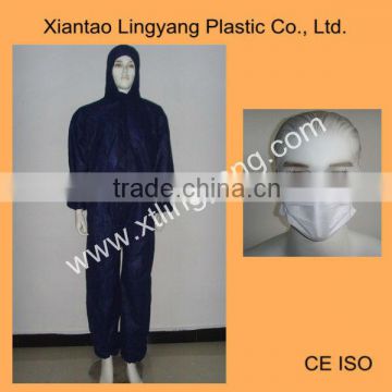 Disposable Safety Work Wear with zipper front