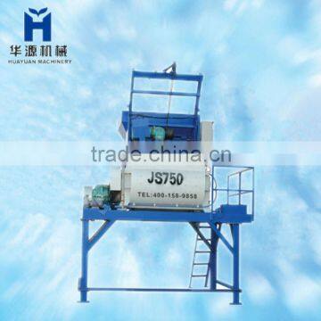 JS750 industrial cement mixer for block making machine