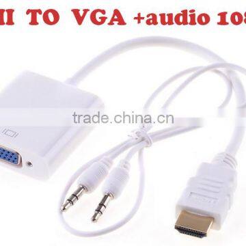 HDMI to VGA converter, containing Audio support audio output line 1080P