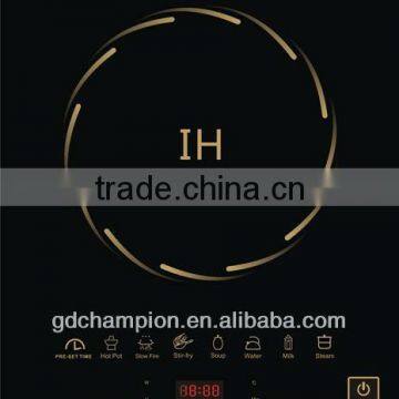 110v ETL certificate Chinese black crystal panel Timer function induction cooker