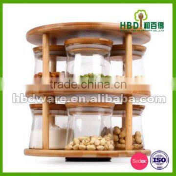 Glass Storage Containers Set With Bamboo Lid