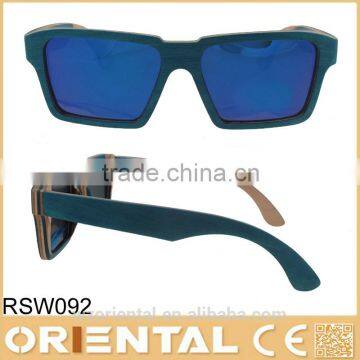 custom color wood bamboo frame sunglasses