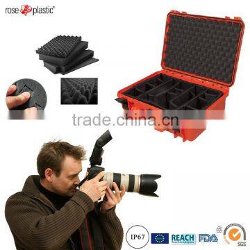 Hard durable solid handheld digital single lens SLRabs box case for cameras packaging with IP67 waterproof RC-PS 290/1