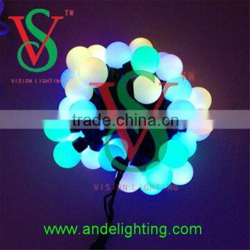 Rubber cable color changing flash ball light decoration led ball lamp for garden