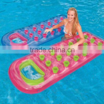 Strip style air cushion with fecal hole inflatable mattress