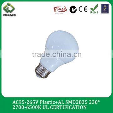 2016 E27 5W LED BULB 2700-6500k AC100~240V indoor light