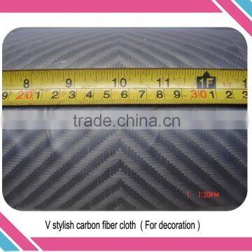 1.8m width V stylish carbon fabric weave cloth for car refitting