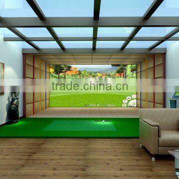 3D screen golf simulator