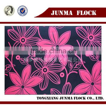 Printed Flower Pattern Flocking Fabric Turkish Bedding