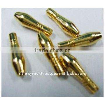 Fishing Tackle 15 mm Double Conehead Tubes Gold