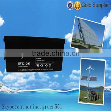 7ahs lead acid battery 12v 200ah ocean Microtex Tubular Gel