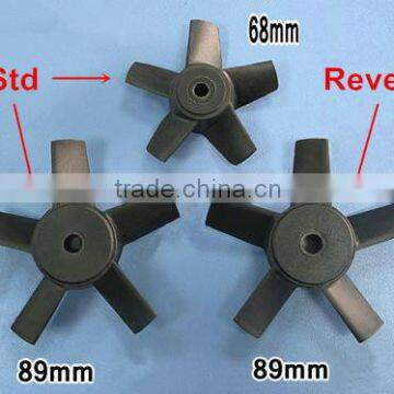 New 5 Blade Ducted Fan Propeller 68mm Tapered blade 89mm Propeller For Motor Shaft Diameter 3.0mm/5.00mm Fixed-wing RC Aircraft