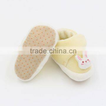 Newborn Baby Toddler Shoes With Soft Sole Yellow Rabbit