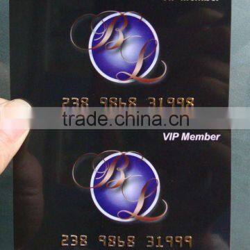 Glossy finish Plastic membership Card