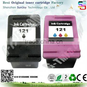 Wholesale Printer Ink Cartridge Compatible CC643HE 121 for HP Deskjet D2563 Printer(CB671C) HP Deskjet F2483 All-in-One Printer