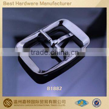 35mm Alloy Nickel White Color Custom Square Belt Buckle photo-3