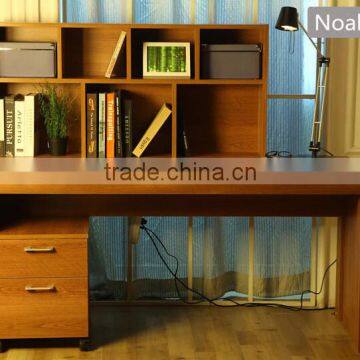 2015 High quality wooden computer table with shelf for promotion