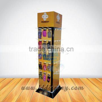 Custom cardboard mobile phone accessories display rack