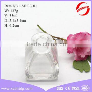 Square 55ml mini glass diffuser bottle