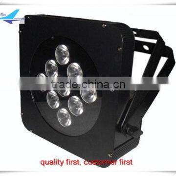 concert stage light 10w rgbw 4 in1 9 flat led par can