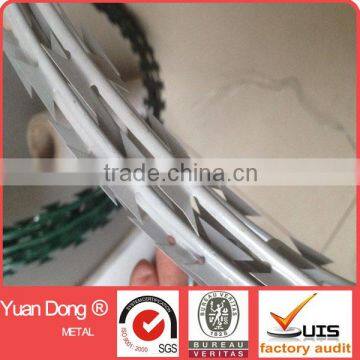 Anti-climb galvanized razor barbed iron wire made in china