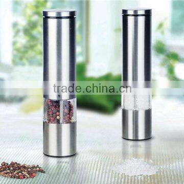 new style stainless steel electric salt and pepper mill