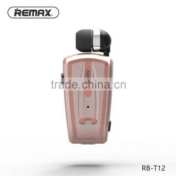 Remax New Arrival RB-T12 Clip-on Bluetooth Earphone / Receiver