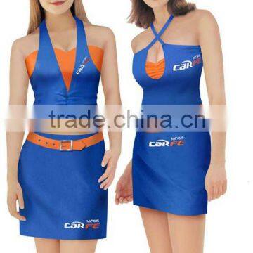 Hot sell spandex restaurant sales promotional uniform