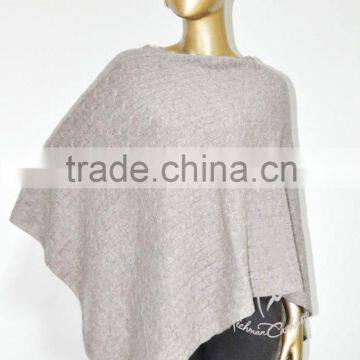 Knitted Women's Pullover Cashmere Poncho