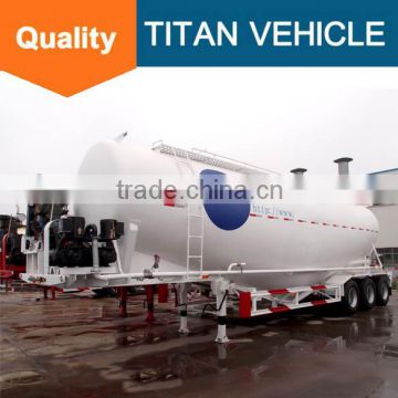 TITAN cement bulkers Dry bulk cement powder material silo truck tanker semi trailer--FOB14500