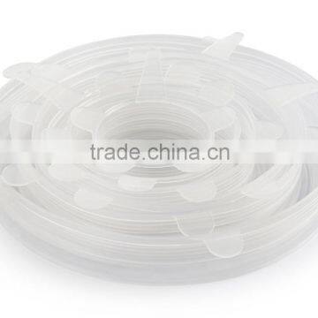 6 Sizes Reusable Silicone Stretch Lids Food and Bowl Covers photo-2