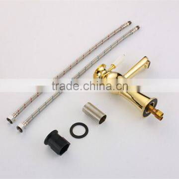 Single Handle Gold Basin Sink Faucet photo-5