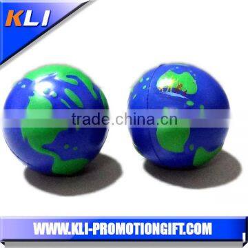 Globe stress balls PU Stress Balls Foam earth shaped ball stress balls