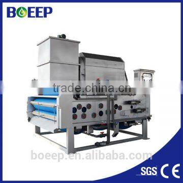 Belt type press dewatering equipment for pharmaceutical factory sewage