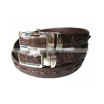 Crocodile Leather Belt