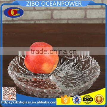 bubble clear partition round glass plate