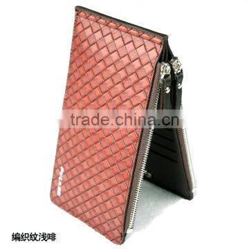 Man Popular Designs Hot in Your Side Woven Wallet With Zipper and Mutiple Pockets photo-4