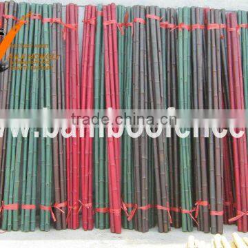 colored Moso bamboo pole