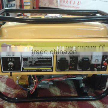 5.5HP/4000 rpm single phase electric 2.2kva gasoline generator 3800E