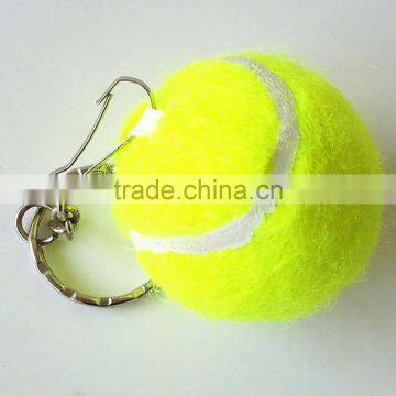 high quality custom design 1.75 inch ITF quality tennis ball keychains