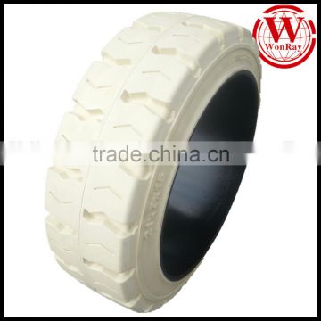 non-marking industrial solid forklift tires 21x7x15 16x6x10 1/2