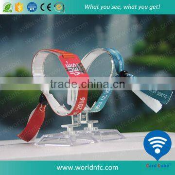 Radio Controlled RFID Woven Ribbon Wristband photo-2