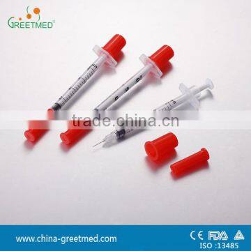 China Disposable Orange Cap Insulin Syringe photo-2