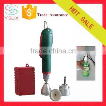 portable electric hand held purified water plastic bottle capping machine