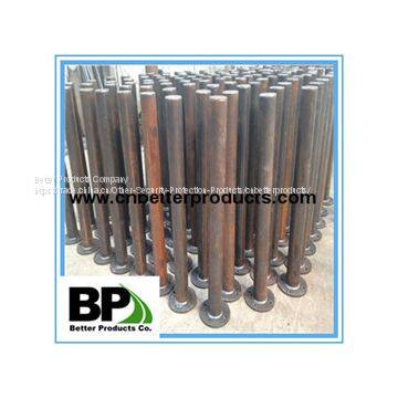 removable surface mounted steel bollards with large stock