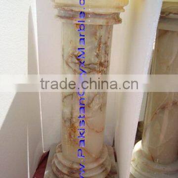 UNIQUE WHITE ONYX PEDESTALS photo-6
