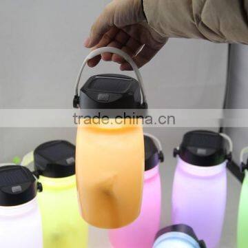 5 in 1 Silicon Camping Lamp Silicone Folding Cups LED Kettle