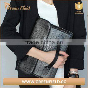 Girls Crocodile pu Leather Clutch Bag Clutch Evening Bag for Women photo-2