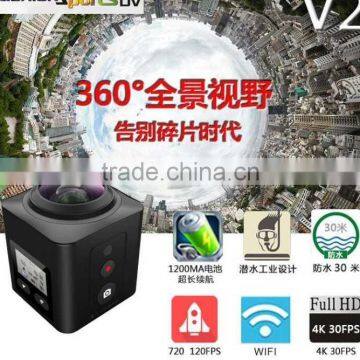 2016 New Unique Design HD Cube Mini 360 Degree Full View Sports Camera Wifi Mini Camera Waterproof 1080P Sports Camera photo-3